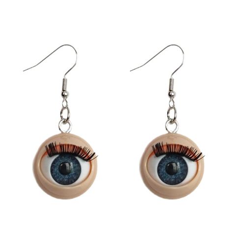 PRICES MAY VARY. Total lenght: 2". Weight: 3g each. Plastic made. Nickel-free hooks. Suitable for various styles of outfits. Weird Earrings Aesthetic, Earrings Weird, Eyeball Earrings, Weird Earrings, Weird Jewelry, Funky Earrings, Funky Jewelry, Earrings Cute, Halloween Earrings