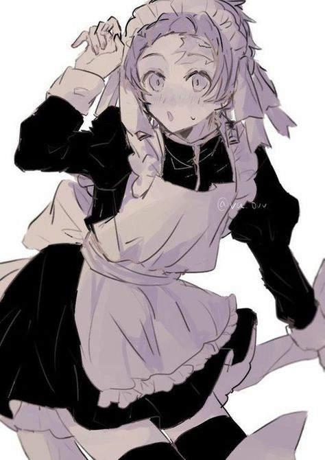 Nuestros queridos cazadores y demonios tienen celular. Y eso ocasiona… #detodo # De Todo # amreading # books # wattpad Maid Outfit Anime, Boys In Skirts, Kamado Tanjirou, Anime Maid, Maid Outfit, Maid Dress, Anime Angel, Anime Boys