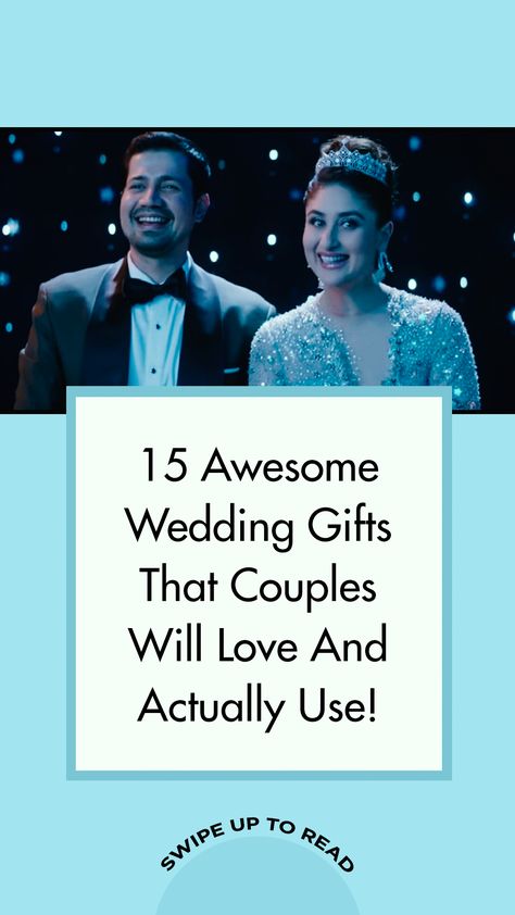 15 Awesome Wedding Gifts That Couples Will Love And Actually Use! Wedding Gifts For Friends Marriage Gifts, Marriage Gift For Best Friend, Reception Gifts For Couple, Best Wedding Gifts For Couple Marriage, Gifts For Couples Wedding Marriage, Friend Marriage Gift Ideas, Wedding Gift Ideas Indian, Wedding Gift Indian, Wedding Surprise Ideas Friends