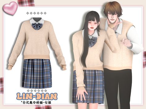 Female Uniform, Cc Mods, Sims Packs, Sims 4 Anime, Mode Kawaii, Free Sims 4, Sims 4 Body Mods, Sims 4 Gameplay, Sims 4 Teen