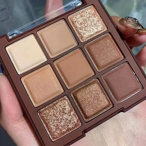 Mocha Chocolate 9 Colors Eyeshadow Palette Brown Color Tone - Temu Makeup Pallettes, Brown Eyeshadow Palette, Chocolate Eyeshadow Palette, Wedding Family Photos, Stick Eyeshadow, Chocolate Eyeshadow, Dramatic Smokey Eye, Fall Makeup Trend, Makeup For Dark Skin