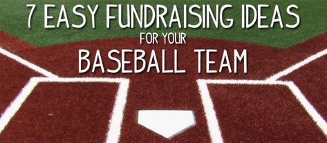 7 Easy Fundraising Ideas for Your Baseball Team Baseball Fundraiser, Charity Work Ideas, Sports Fundraisers, Baseball Bedroom, Baseball Ideas, Easy Fundraisers, Fun Fundraisers, Fundraising Activities, Travel Baseball