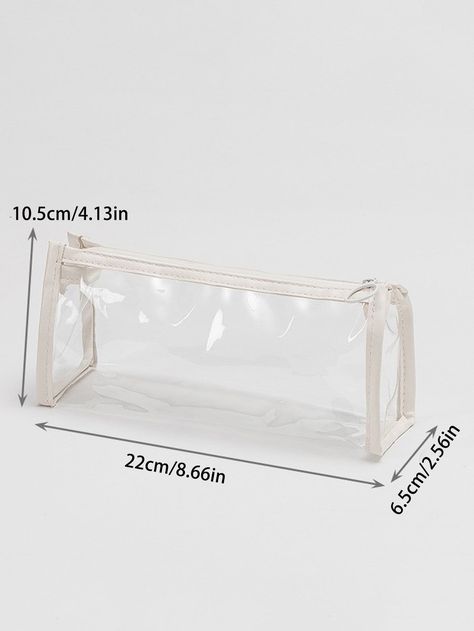 WARNING: CHOKING HAZARD-Small parts, not for children under 3 yrs.1pc Transparent Student Pencil Case Clear    PVC     Filing Products, size features are:Bust: ,Length: ,Sleeve Length: Clear Pencil Case, Kitchen Jewelry, Pencil Bags, Elegant Dresses Long, Makeup Set, Electronic Toys, Setting Spray, Plain Black, Kids Sleepwear