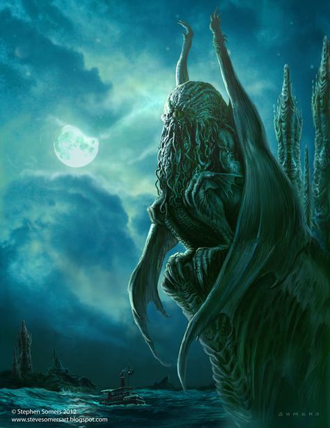 Cyäegha is one of the Cthulhu Mythos Deities that first appeared in Eddy C. Bertin's short story "Darkness, My name Is" (1976). Cyäegha is an earth elemental and is said to be a cousin to Nyogtha, another earth elemental. Cyäegha is also believed to be related to the Great Old One Othuyeg, because each appear alike and have similar habits. (wikipedia) Lovecraft Monsters, Cthulhu Fhtagn, Lovecraft Art, Yog Sothoth, Cthulhu Art, Lovecraft Cthulhu, Weird Fiction, Lovecraftian Horror, Hp Lovecraft