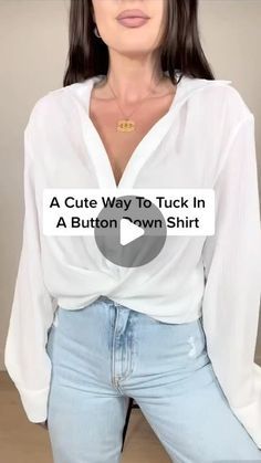 Book Crafts Diy, Widow's Peak, Shirt Tucked In, White Button Up, June 30, Chic Me, Clothing Hacks, A Button, Style Mistakes