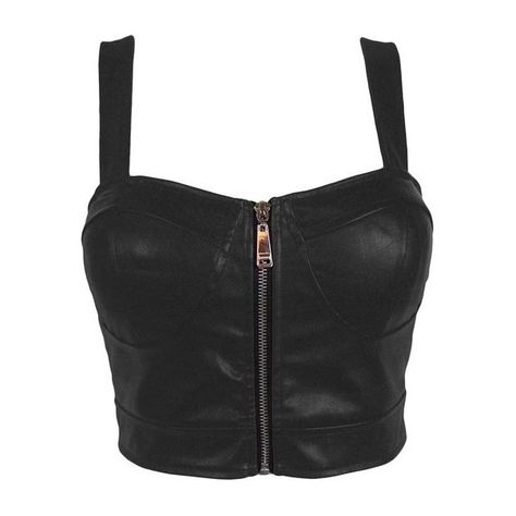 Faux Leather Zip Front Padded Cups Bustier Bralet PU Party Crop Top... (58 PEN) ❤ liked on Polyvore featuring tops, shirts, crop tops, black, bralet tops, going out crop tops, faux leather shirt, crop top and zip front crop top Going Out Crop Tops, Crop Tops Black, Party Crop Tops, Bralet Tops, Top Bustier, Leather Crop Top, Leather Bustier, Women's Henley, Shirts Crop