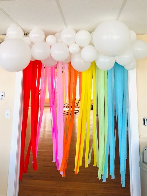 Rainbow Party Decorations For Adults, Rainbow Birthday Party For Adults, Simple Rainbow Party, Rainbow Brunch Party, Colorful Toddler Birthday Party, Rainbow Birthday Ideas Decoration, Reading Rainbow Birthday Party, Colorful 3rd Birthday Party, Rainbow Park Party