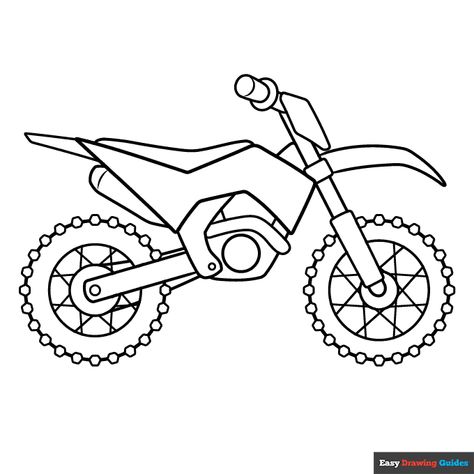 Free printable dirt bike coloring page How To Draw A Dirt Bike, Dirt Bike Crafts, Jenga Painting, Dirt Bike Party Ideas, Bike Coloring Page, Dirt Bike Coloring Pages, Slp Crafts, Dirt Bike Party, Bike Craft