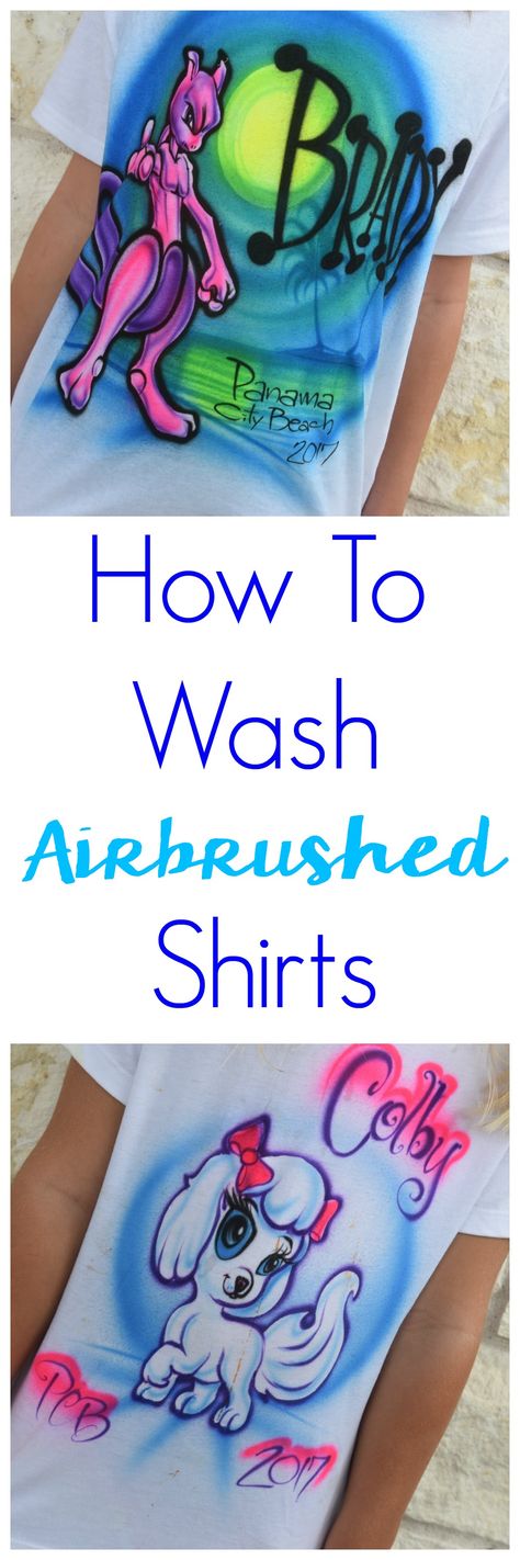 Glad to have been a part of the solution for keeping these awesome tees looking awesome! This is a MUST READ if you bought these over summer vacation, too. Thanks for the advice, Kelly! . . . Don't risk ruining the souvenirs you bought to remember your summer vacation. Instead learn how to wash airbrushed shirts and let the memories live on! #Unstainers #LifeUnstained ad @carbonausa Airbrushed Shirts, Airbrush Clothes, Airbrush Shirts, Shirt Crafts, Cleaning Diy, Decluttering Inspiration, Sale Ideas, Helpful Things, Vacation Memories