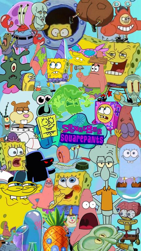 Spongeboob Spongebob Funny Pictures, Spongebob Square, Spongebob Wallpaper, Spongebob Funny, Cartoon Character Pictures, Cartoon Wallpaper Iphone, Cute Wallpaper Backgrounds, Phone Themes, Dark Wallpaper