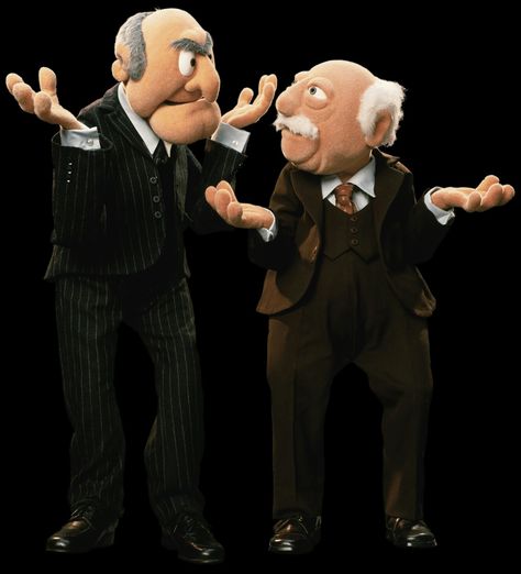 WALDORF AND STATLER Muppets Waldorf Statler, Famous Scientist Quotes, Kermit Meme, Statler And Waldorf, Old Funny, The Muppet Show, The Muppets, Haters Gonna Hate, Kermit The Frog