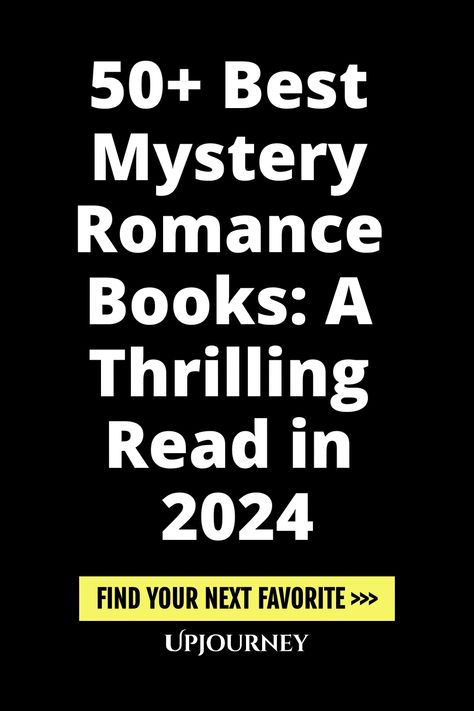 Explore our curated list of over 50 of the best mystery romance books that promise a thrilling read in 2024. Whether you're looking for suspense, intrigue, or unexpected twists, these novels have got you covered. Dive into captivating storylines and uncover thrilling secrets with these must-read books. Perfect for cozy nights in or a relaxing getaway, add these gripping reads to your reading list today and immerse yourself in the exciting world of mystery romance novels! Mystery Suspense Books, Mystery Romance Books, Best Mystery Novels, Psychology Terms, Fiction Books To Read, Suspense Books, Best Mysteries, Favorite Novels, Mystery Novels