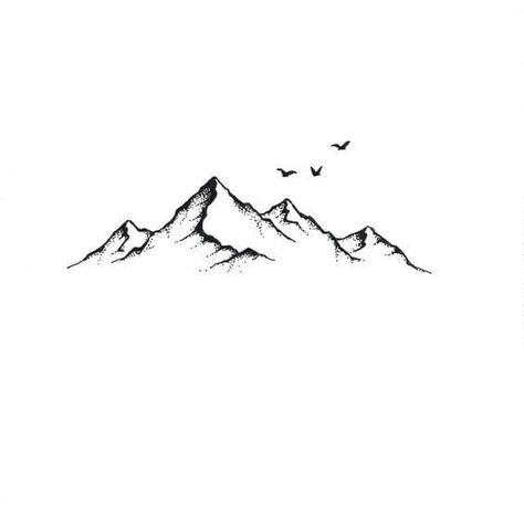 {Latest tattoo  designs and tattoo ideas huge collection of images.} Mountain Sketches, Moutain Tattoos, Small Mountain Tattoo, Berg Tattoo, Dear Love, Mountain Tattoo Simple, Mountain Tattoo Design, Small Girly Tattoos, Mountain Drawing