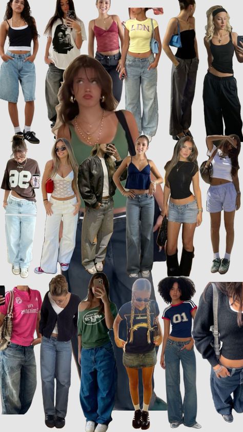 2000s Fashion Outfits Modest, Swag Fall Outfits, 2000s Fashion Curvy, 2008 Fashion Outfits, 70s Weather Outfits, Ahs Style Summer, Simple Rave Outfits Casual, Ahs Style Outfits Summer, Adam Sandler Outfits For Women