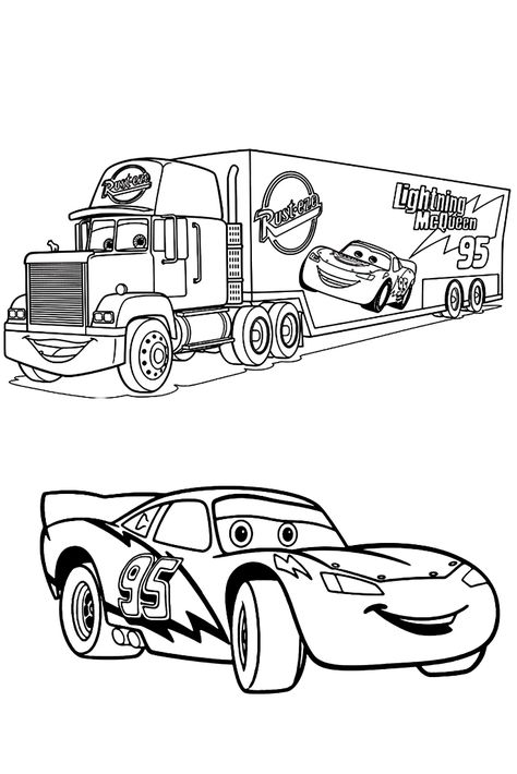 Car Colouring Pages, Car Coloring Pages For Kids, برق بنزين, Car Coloring Pages, Kids Police, Cars Coloring, Cartoon Drawings Of Animals, Cars Theme Birthday Party, Truck Coloring Pages