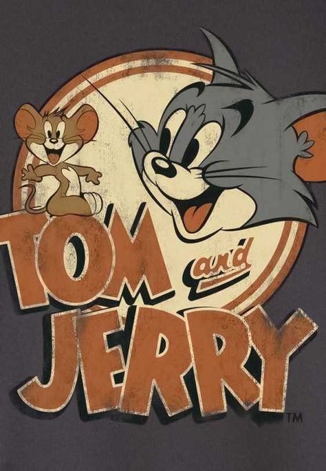 Vintage Tom And Jerry, Images Pop Art, Animated Cartoon Movies, Tom And Jerry Cartoon, Vintage Cartoons, Vintage Poster Design, Cartoon Posters, Poster Room, Canvas Photo Prints