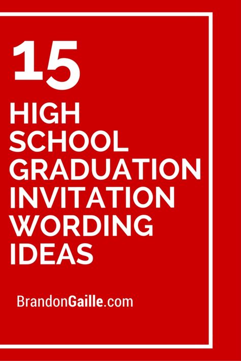 15 High School Graduation Invitation Wording Ideas Graduation Announcements Wording, Graduation Party Invitation Wording, Graduation Invitation Wording, Senior Graduation Invitations, Reception Invitation Wording, Graduation Reception, Elementary School Graduation, Graduation Announcements High School, Grad Party Invitations