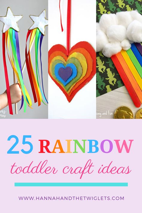 Rainbow Craft Ideas, Easy Rainbow Craft, Toddler Craft Ideas, Rainbow Crafts Preschool, Rainy Day Ideas, Animal Crafts Preschool, Easter Craft For Kids, Craft Activities For Toddlers, Sparkle Crafts