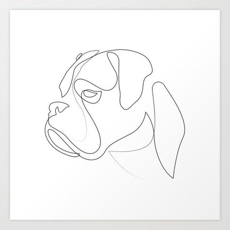 Boxer Dog Line Drawing, Boxer Line Drawing, Boxer Line Art, Boxer Dog Line Art, Boxer Outline Tattoo, Boxer Tattoo Dog, Boxer Outline, Boxer Dog Tattoo Ideas, Out Line Drawing