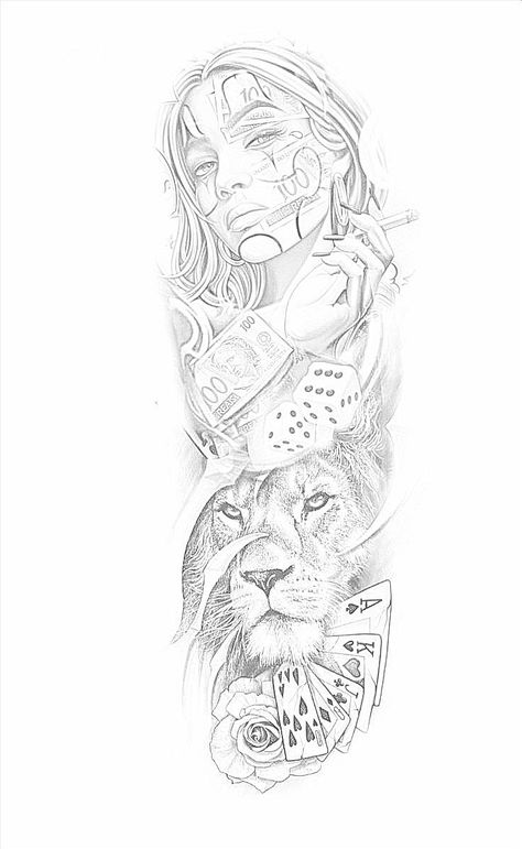 Half Sleeve Tattoos For Women Stencil, Sleeve Tattoos For Women Stencil, Chicano Tattoo Design, Tattoo Bein Frau, Wizard Tattoo, Chicano Tattoos Sleeve, Arm Sleeve Tattoos For Women, Half Sleeve Tattoos Drawings, Full Tattoo