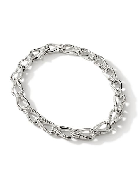 "Find JOHN HARDY Surf Sterling Chain Necklace on Editorialist. From the Surf Collection. John Hardy's classic necklace is crafted of sterling silver, featuring the label's signature chain link design with a polished finish. Sterling silver Lobster clasp Imported SIZE Chain, about 18\" L. John Hardy. Color: Silver." Silver Surf, Mens Sterling Silver Jewelry, John Hardy Jewelry, Link Design, Sterling Pendant, Sterling Necklaces, Classic Necklace, Sterling Silver Chain Necklace, Silver Chain Bracelet