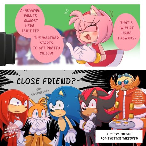 (3) Guardados / X Sonamy Comic, Sonic Fanart, Shadow And Amy, Miku Hatsune Vocaloid, Amy The Hedgehog, Lego Ninjago Movie, Sonic And Amy, Sonic Funny, Sonic 3