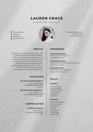 Free Resume Templates & Custom Graphic Design Online – Crello Accounting Assistant, Resume Inspiration, Free Resume Templates, Online Resume, Resume Template Free, Resume Writing, Resume Template, Free Resume, Resume Templates