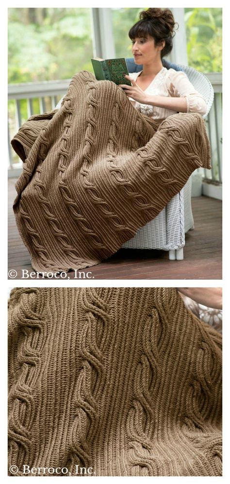 Twisted Blanket Free Knitting Pattern Cable Knit Afghan Pattern Free, Free Knitted Throw Blanket Pattern, Cable Blanket Knitting Patterns, Afghan Knit Patterns, Knitted Blankets Pattern Free, Blanket Knitting Patterns Free, Afgan Patterns, Knit Afghan Patterns Free, Knit Throw Blanket Pattern