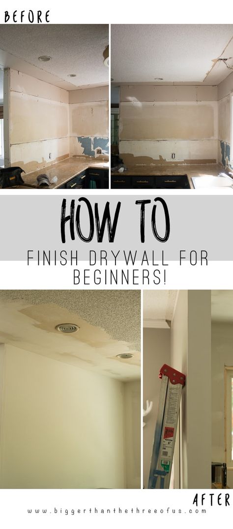 How to Mud Drywall How To Finish Drywall, Diy Home Improvement Hacks, Home Improvement Hacks, Easy Renovations, Dry Wall, Easy Home Improvement, Drywall Repair, Diy Wand, Plafond Design