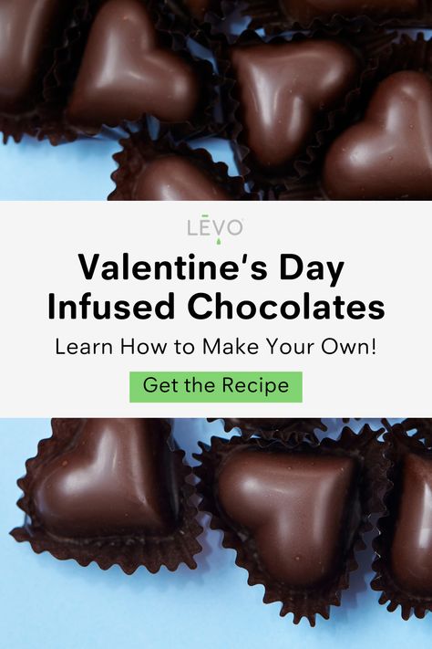 Valentine's Infused Chocolate Recipe Infused Chocolate, Oil Infusion, Homemade Chocolate Bars, Infused Butter, Gift For Your Boyfriend, Valentines Day Chocolates, Butter Coffee, No Bake Bars, Valentine Chocolate