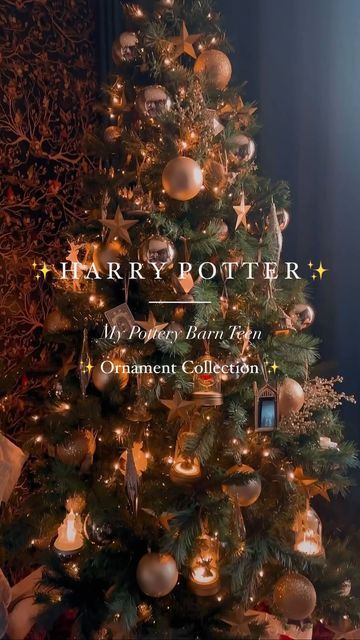 Harry Potter Holiday Decor, Harry Potter Christmas Tree Ornaments, Honeydukes Christmas Tree, Harry Potter Christmas Party Ideas, Harry Potter Tablescape, Harry Potter Christmas Theme, Christmas Tree Harry Potter, Hogwarts Christmas Aesthetic, Hogwarts Christmas Tree