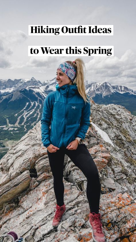 Hiking Outfit Ideas   to Wear this Spring Hiking Outfit Ideas, Outfit Ideas Work, Travel Outfit Ideas, Mountain Trekking, Comfy Travel Outfit, Hiking Outfit Spring, Comfy Travel, Spring Travel, Travel Comfort