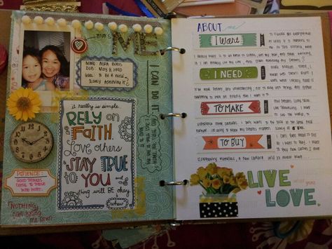 "me" smash journal- do a page for each family member & friend? Diy Slambook Ideas, Cute Journal Ideas Writing, Slambook Ideas, Smash Book Diy, Cute Journal Ideas, Smash Book Inspiration, Smashbook Ideas, Manila Folder, Smash Book Pages