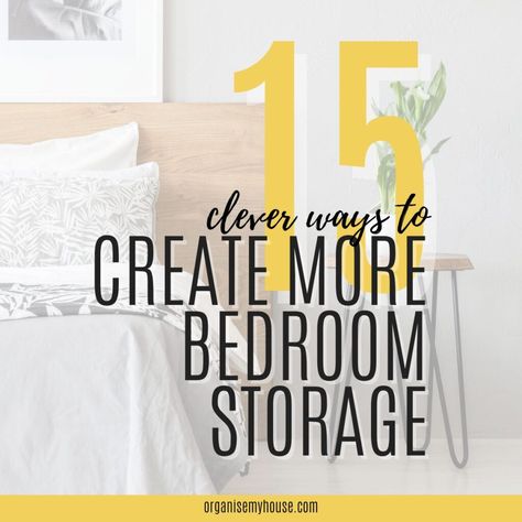 Storage In Bedroom, Creating Storage, Traditional Bedside Tables, Cluttered Bedroom, Mirror Jewelry Storage, Organisation Hacks, Organization Inspiration, Smart Storage, Extra Storage Space