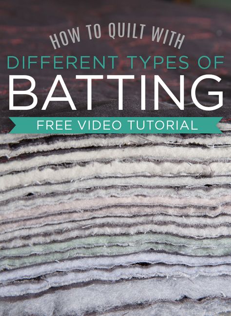 Quilting Tutorial: Quilting on Different Types of Batting Longarm Quilting Tutorials, Sewing Knowledge, Sewing Men, History Of Quilting, How To Quilt, Recycled Water Bottles, Sewing Quilts, Sewing Machine Quilting, Quilting Blogs