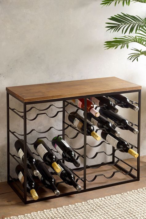 Standing Wine Rack, Cliveden House, Wine Bottle Storage, Drink Storage, Wine Stand, Stylish Floor Lamp, Industrial Style Kitchen, Metal Wine Rack, Wine Rack Storage