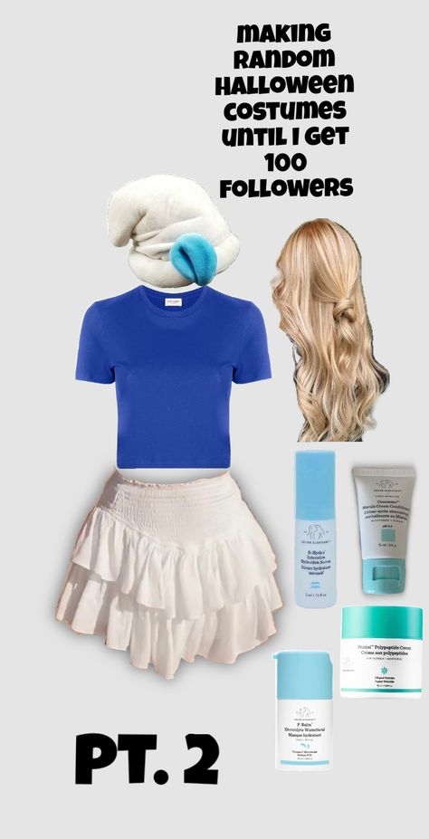 #halloween #costume #halloweencostume #fall #smurf #autumn Smurfs Halloween Costume, Smurf Costume, Halloween Costumes Brunette, Pretty Halloween Costumes, Formal Makeup, Family Theme, Halloween Costumes Friends, Cute Halloween Costumes, Halloween Disfraces