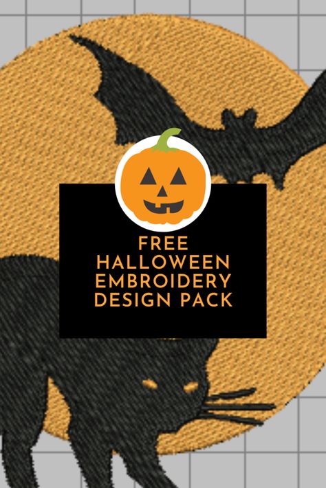 Free Machine Embroidery Pes Files, Pes Files Free Embroidery, Free Embroidery Machine Patterns, Free Pes Files, Embroidery Files Free, Pes Files Free, Embroidery Halloween Designs, Halloween Machine Embroidery Designs, Free Machine Embroidery Designs Pes