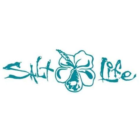 Salt Life Salt Life Svg, Salt Life Stickers, Salt Life Decals, Camper Exterior, Alphabet Decor, Beach Flowers, Life Logo, Boat Names, Beach Artwork