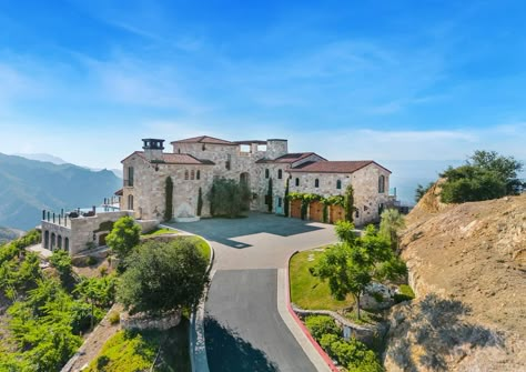 Custom Iron Gates, Avocado Trees, Malibu House, Malibu Rocky Oaks, Malibu Homes, Nut Trees, Estate Interior, Malibu Home, Long Driveways