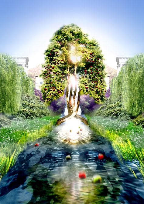 The River of Life River Of Life, Tree Of Life Artwork, Rivers Of Living Water, Revelation 22, Prophetic Art, Bible Study Lessons, Greatest Mysteries, Jesus Christ Images, Book Of Revelation