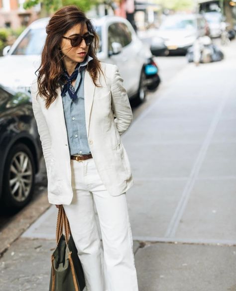 Linen Blazer Outfit Women, Linen Blazer Outfit, J Crew Looks, White Linen Suit, Spring Summer Capsule Wardrobe, Blazer Outfits For Women, Summer Capsule Wardrobe, Margaret Howell, Linen Suit