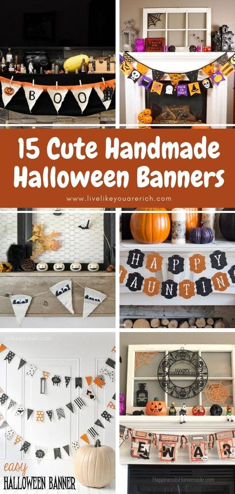 False Ceiling Lighting Ideas, Halloween Pennant Banner, False Ceiling Lighting, Diy Halloween Garland, Ceiling Lighting Ideas, Halloween Candy Crafts, Cricut Banner, Halloween Banners, Handmade Halloween Decorations