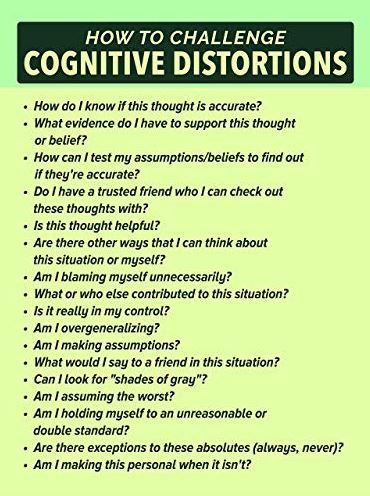 Cognitive Distortions Worksheet, Counseling Posters, Therapy Poster, Cbt Therapy, Cognitive Therapy, Cognitive Behavior, Mental Health Therapy, Mental Health Counseling, Counseling Activities