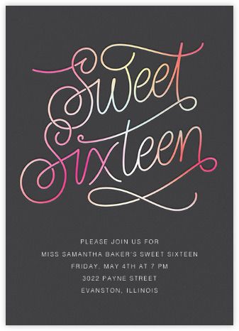 16th Birthday Dinner, Candle Light Dinner Ideas, Birthday Dinner Invite, Romantic Candle Dinner, Sweet Sixteen Birthday Invitations, 16th Birthday Invitations, Sweet Sixteen Birthday, Paperless Post, Sweet 16 Invitations