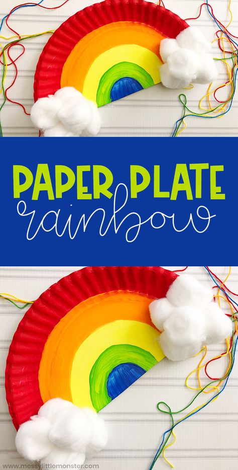 Paper Plate Rainbow, Craft For Toddlers, Rainbow Craft, Paper Plate Crafts For Kids, Aktiviti Kanak-kanak, Rainbow Crafts, Harry Potter Crafts, Daycare Crafts, Birthday Crafts