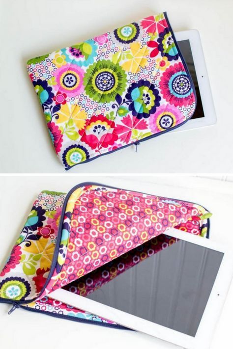 Quilted IPad Case Free Pattern How To Make An Ipad Cover, Ipad Covers Diy Free Pattern, Sewing Ipad Cover, Sew Tablet Case, Laptop Sleeves Diy, Ipad Sleeve Diy Sewing Tutorials, Tablet Case Diy Free Pattern, Ipad Sleeve Sewing Pattern, Ipad Quilted Case Free Pattern