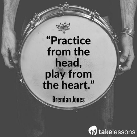 "Practice from the head, play from the heart." - Brendan Jones http://takelessons.com/blog/drummers-advice-for-beginners-z07?utm_source=social&utm_medium=blog&utm_campaign=pinterest Drummer Quotes, Drums Quotes, Drum Tattoo, Female Drummer, Drums Art, Drum Circle, Drum Music, Drum Lessons, Quotes For Instagram