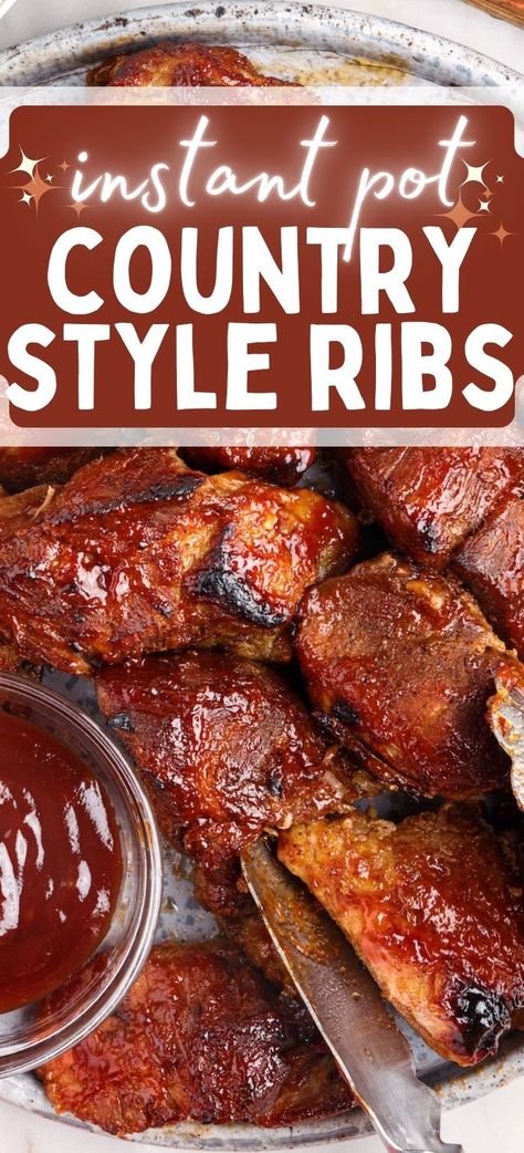 Ribs Instapot, Ribs Pressure Cooker, Bbq Country Style Ribs, Instant Pot Country Style Ribs, Country Ribs Recipe, Pressure Cooker Ribs, Country Pork Ribs, Instant Pot Ribs Recipe, Instapot Recipes Chicken