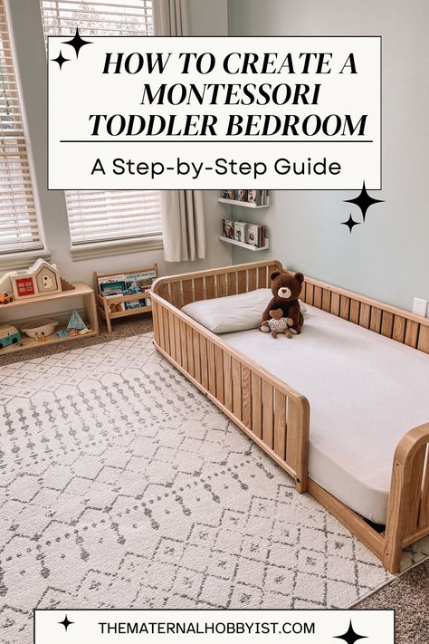 Did you know a Montessori toddler bedroom can significantly enhance your child's development and independence? Our guide is more than a decor plan — it's an approach to nurture your child's natural curiosity. Find out how implementing Montessori principles can change your toddler's world. Montessori Toddler Bedroom, Organization Nursery, Toddler Floor Bed, Boy Toddler Bedroom, Toddler Boy Room Decor, Montessori Bedroom, Montessori Room, Toddler Bedroom, Baby Boy Room Decor